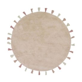 Tapis Petit Tapis Petit kindervloerkleed rond Sara roze