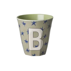 rice Denmark Rice alfabet beker letter B sterren blauw groen