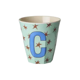 rice Denmark Rice alfabet beker letter C sterren blauw groen