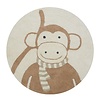 Tapis Petit vloerkleed kinderkamer rond aap Monkey