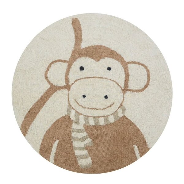 Tapis Petit Tapis Petit vloerkleed kinderkamer rond aap Monkey