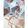 Tapis Petit vloerkleed kinderkamer rond aap Monkey