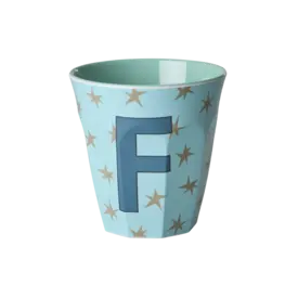 rice Denmark Rice alfabet beker letter F sterren blauw groen