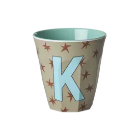 rice Denmark Rice alfabet beker letter K sterren blauw bruin