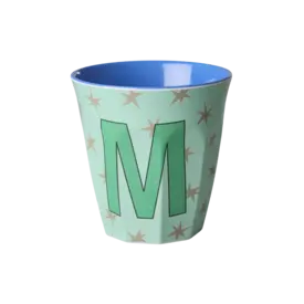 rice Denmark Rice alfabet beker letter M sterren blauw groen