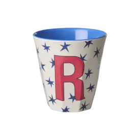 rice Denmark Rice alfabet beker letter R sterren blauw rood