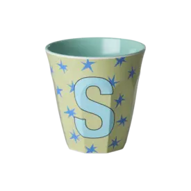 rice Denmark Rice alfabet beker letter S sterren blauw groen