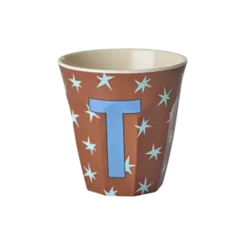 rice Denmark Rice alfabet beker letter T sterren blauw bruin