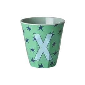 rice Denmark Rice alfabet beker letter X sterren groen blauw
