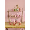 Rice melamine alfabet beker letter Y  bloemen roze groen