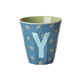 rice Denmark Rice alfabet beker letter Y sterren groen blauw