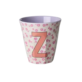 rice Denmark Rice alfabet beker letter Z bloemen paars roze
