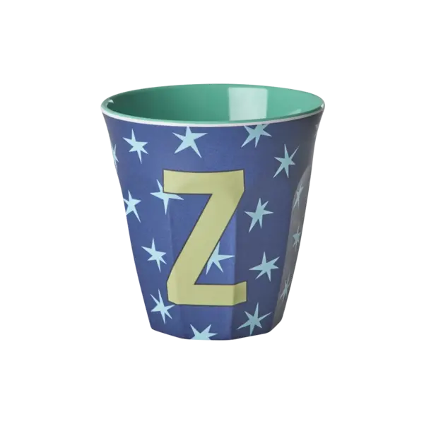 rice Denmark Rice melamine alfabet beker letter Z medium sterren groen blauw