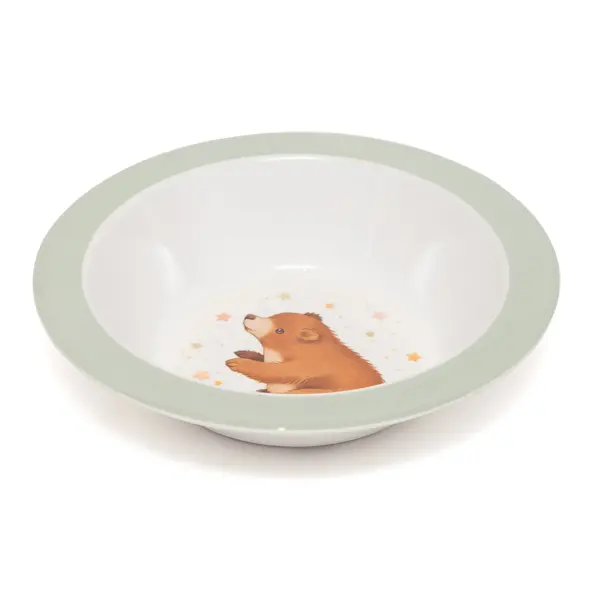 Petit Monkey Petit Monkey melamine schaal beer groen