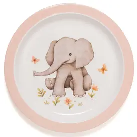 Petit Monkey Petit Monkey melamine bord olifant roze