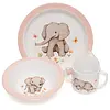 Petit Monkey melamine kinderbord olifant roze