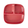 Rice melamine kinderbordje met vakjes rood