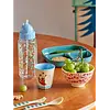 Rice melamine kinderbordje met vakjes groen