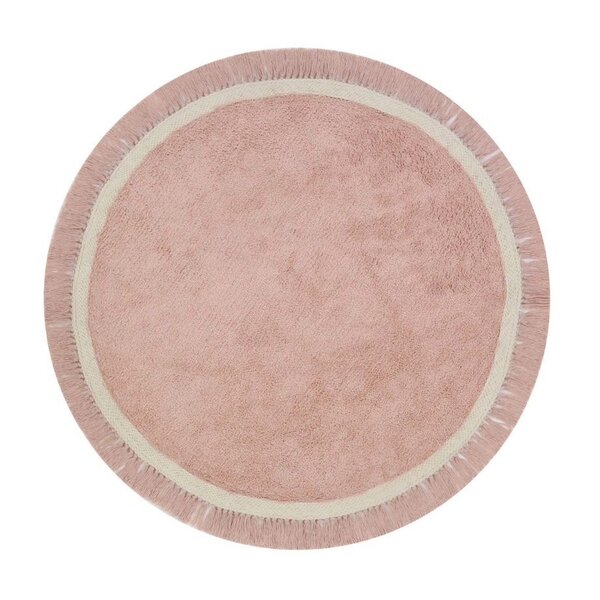 Tapis Petit Tapis Petit vloerkleed kinderkamer roze rond Nora Rosa