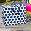 Rex London opbergtas XL stippen blauw