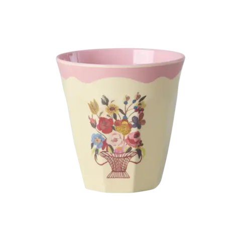 Rice melamine beker bloemen Bouquet
