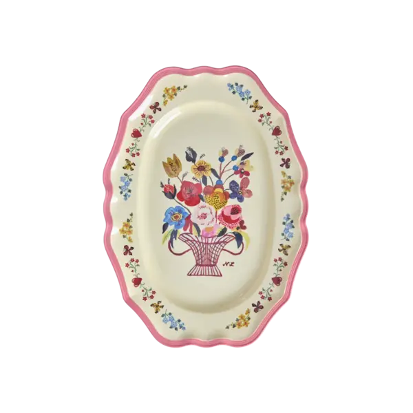 rice Denmark Rice serveerbord bloemen groot Nathalie Lété