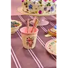 Rice melamine theelepel vlinder en bloemen roze