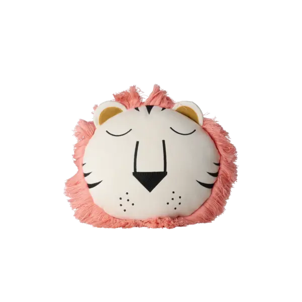 rice Denmark Rice fluwelen kussen leeuw roze