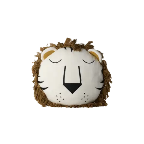 Rice kussen leeuw bruin