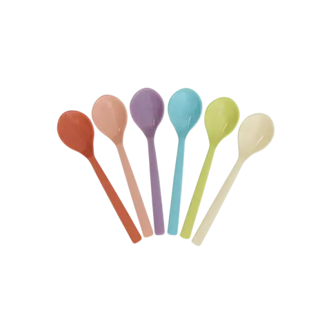 Rice melamine theelepels Glory Days kleuren