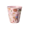 Rice melamine kinderbeker medium superhelden Hero print roze