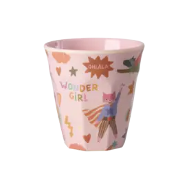 rice Denmark Rice melamine beker Hero print roze