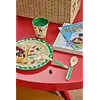 Rice melamine kinderbeker medium superhelden Hero print groen/creme