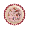 Rice melamine kinderbord Hero print roze