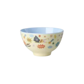 rice Denmark Rice melamine schaaltje klein Hero print creme