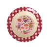 Rice melamine diep kinderbord Hero print roze