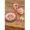 Rice melamine diep kinderbord Hero print roze