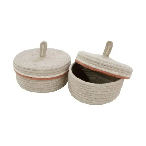 Tapis Petit opbergmanden set Novi creme