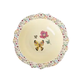 rice Denmark Rice melamine schaal vlinder Nathalie Lété creme groot