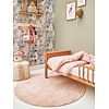Tapis Petit vloerkleed kinderkamer roze rond Robin roze klein