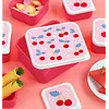 A Little Lovely Company lunchbox kersen print set van 4