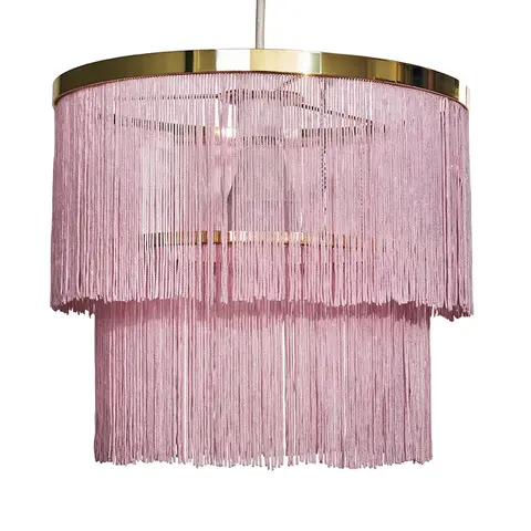 Kinderlamp kroonluchter Charleston roze