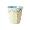 Rice beker medium bloemen en stippen Dots and Flowers print