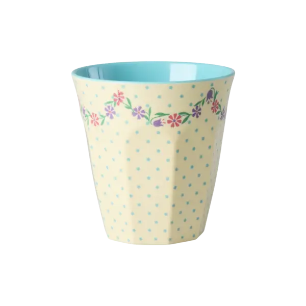rice Denmark Rice beker medium bloemen en stippen Dots and Flowers print