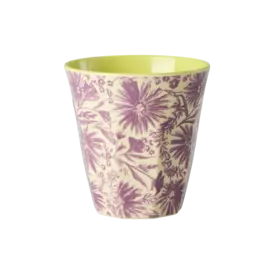 rice Denmark Rice melamine beker Flower Press print paars