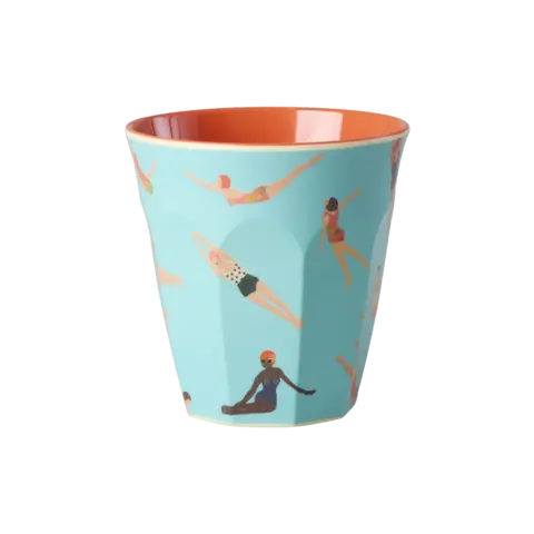 Rice melamine beker zwemster print