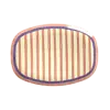 Rice melamine bord ovaal strepen Stripey Love print