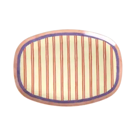 rice Denmark Rice melamine bord ovaal Stripey Love print