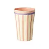 Rice melamine beker groot strepen Stripey Love print