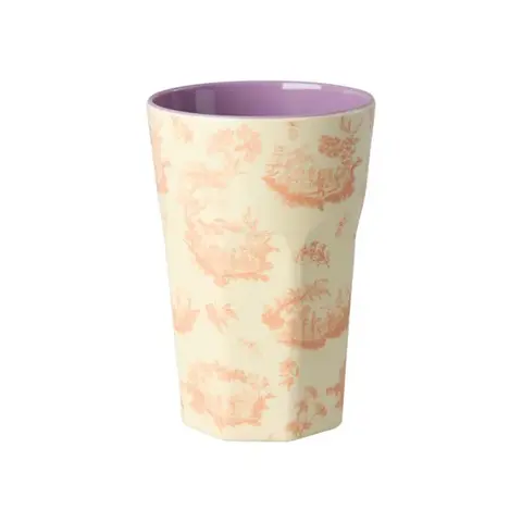 Rice hoge beker Toile de Rice print